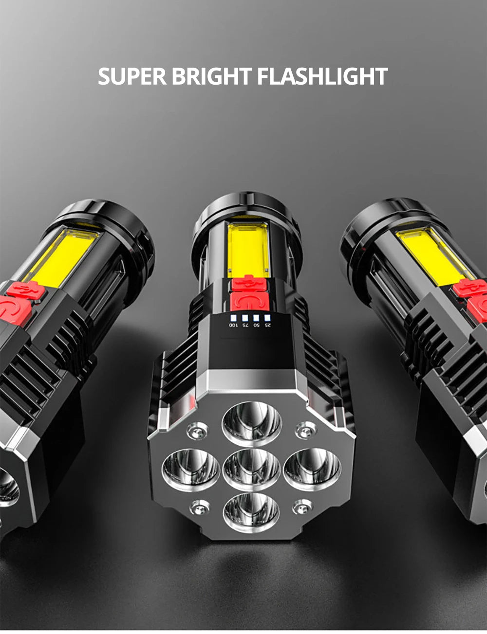 high-power rechargeable LED flashlight