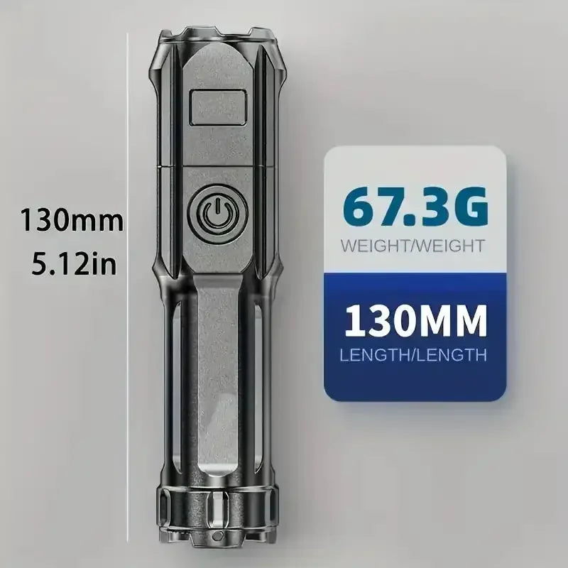 Super Bright LED Flashlights Telescopic Zoom