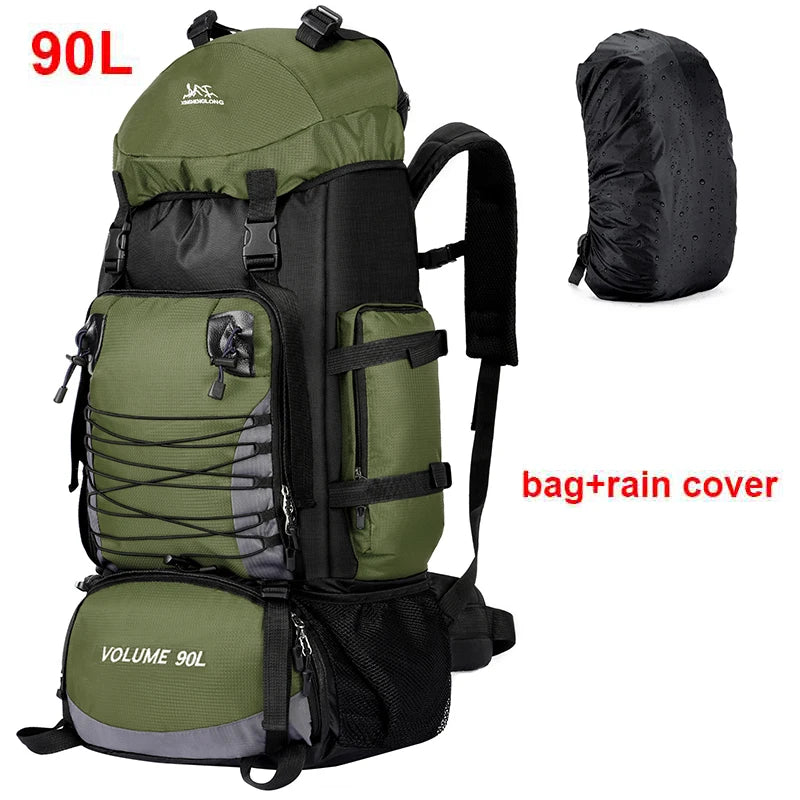 large 90-liter travel backpack