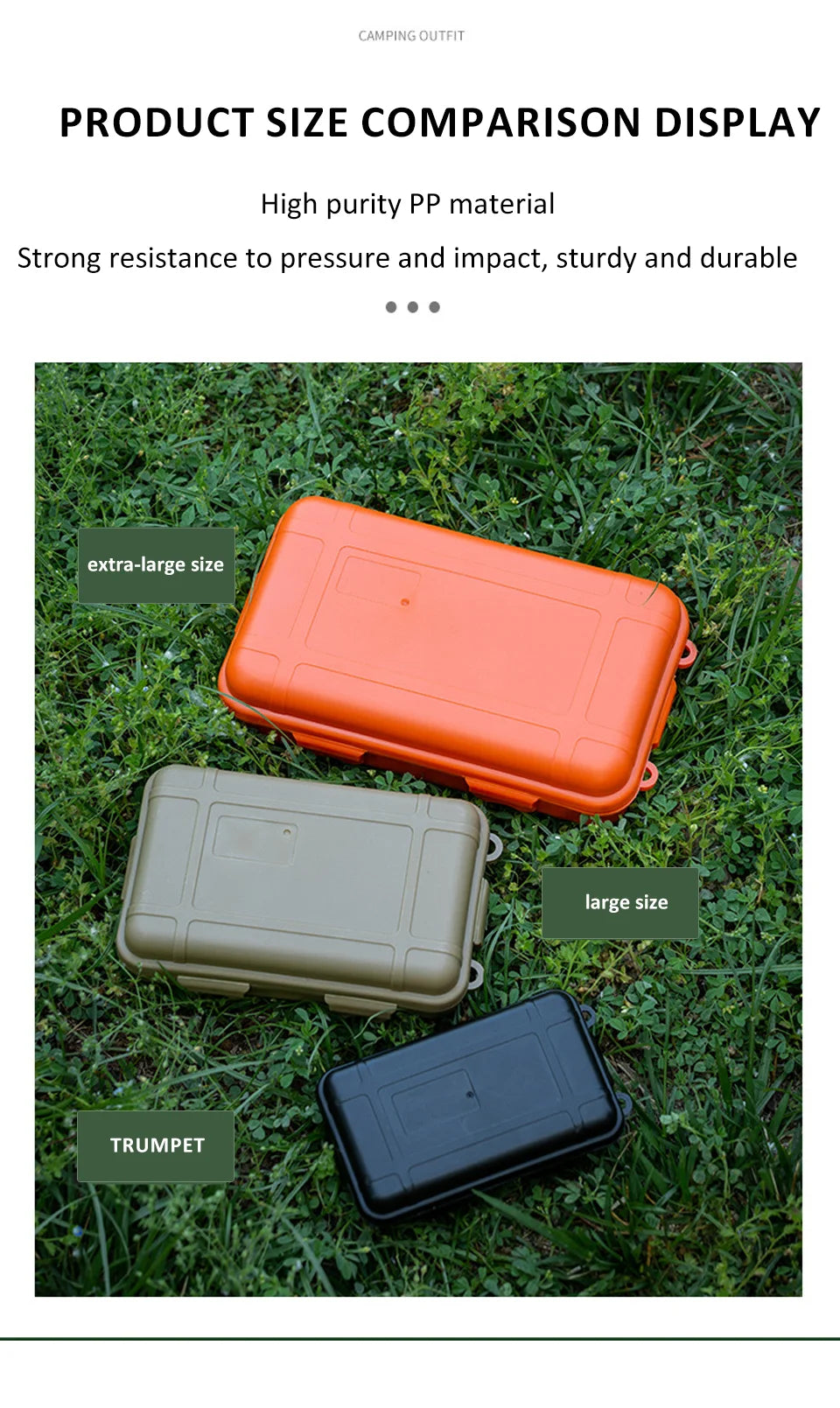 EDC Tool Box Outdoor Camping Survival Kit – Shockproof & Waterproof Case