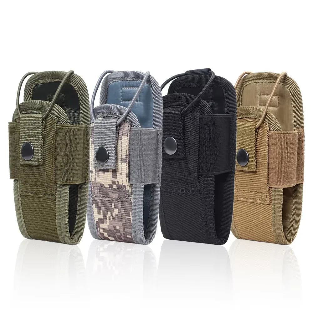 Camping MOLLE Radio Walkie Talkie Pouch – Tactical Waist Bag Holder