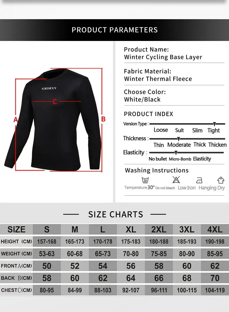 GRSRXX Thermal Winter Cycling Jacket MTB Bike Coat
