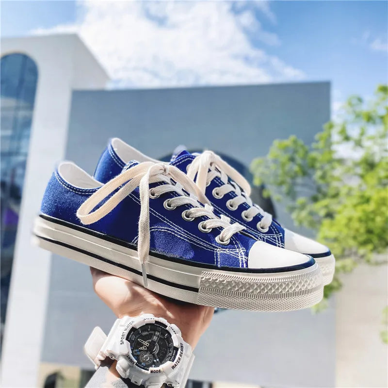 Classic 1970's Canvas Shoes for Men and Women Retro Non-slip Sports Shoes Korean Version Student Cloth Casual Shoes