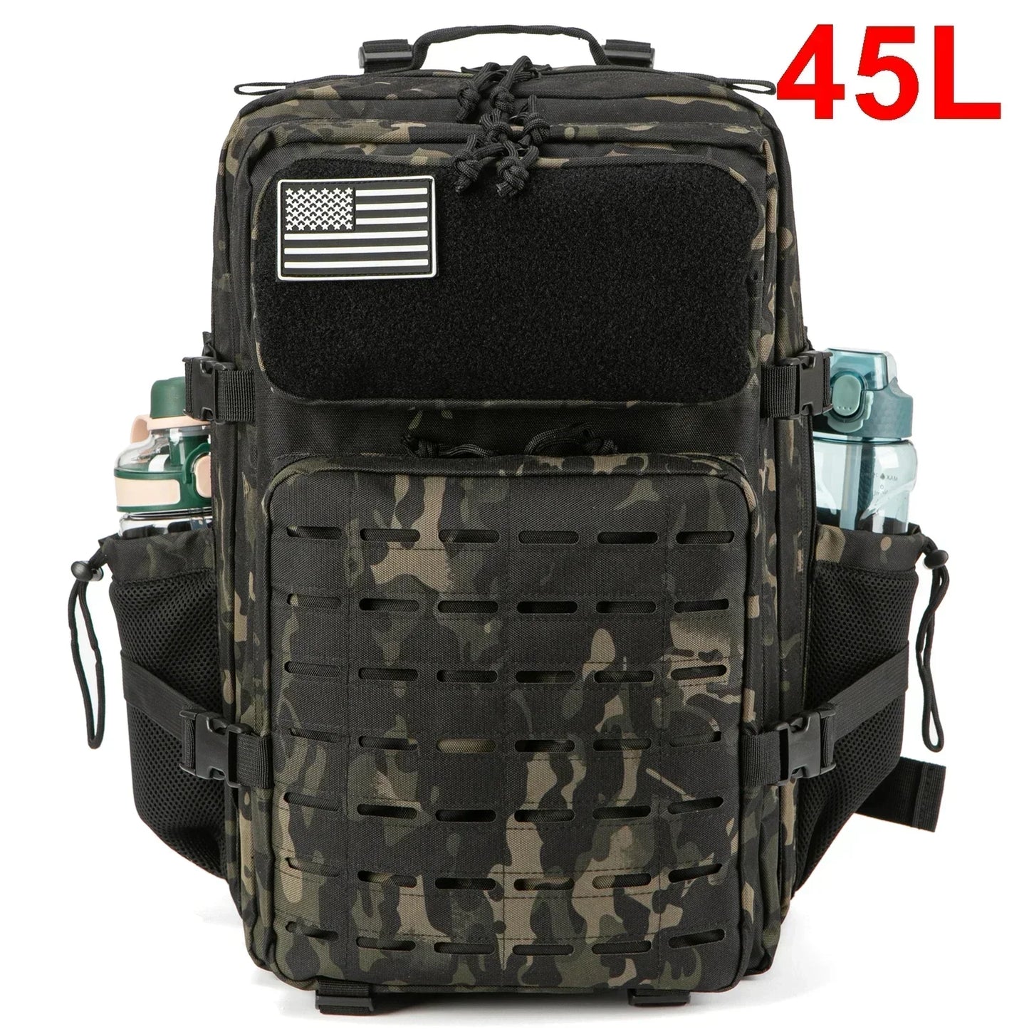 Men & Women – Laser-Cut MOLLE 3-Day Pack, Hiking, School,
