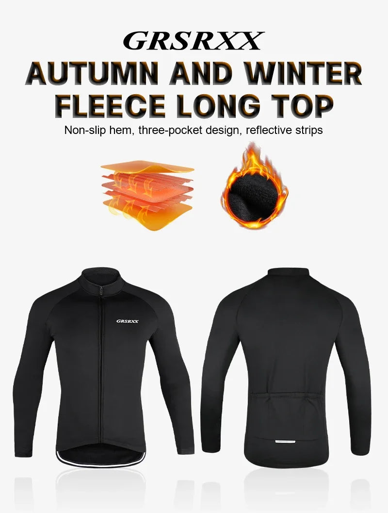 GRSRXX Thermal Winter Cycling Jacket MTB Bike Coat
